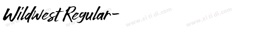 Wildwest Regular字体转换